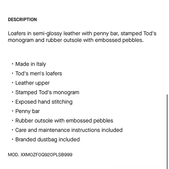 NEW IN BOX Tods Leather Loafers - Picture 3 of 9